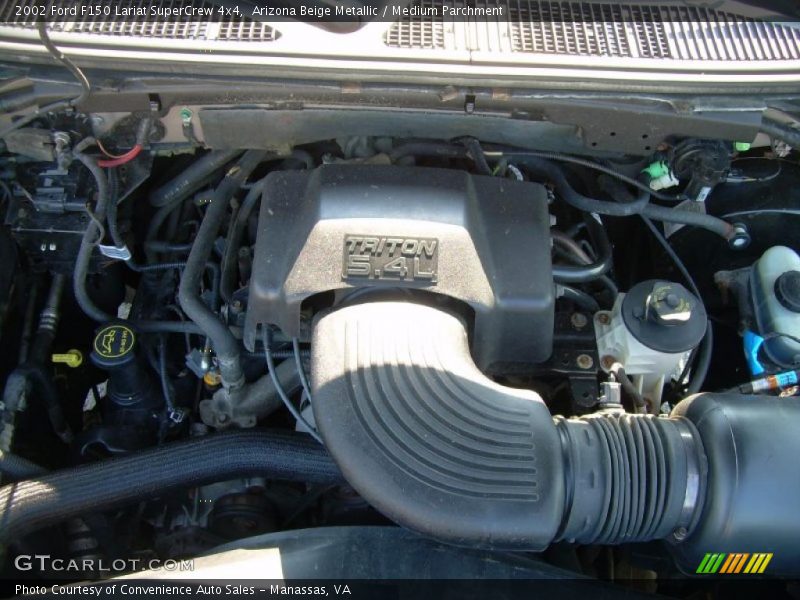 Arizona Beige Metallic / Medium Parchment 2002 Ford F150 Lariat SuperCrew 4x4