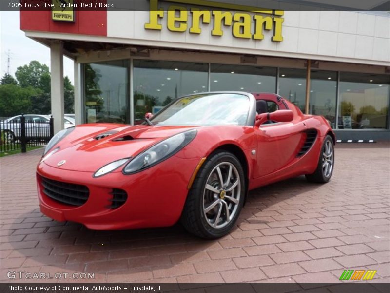 Ardent Red / Black 2005 Lotus Elise