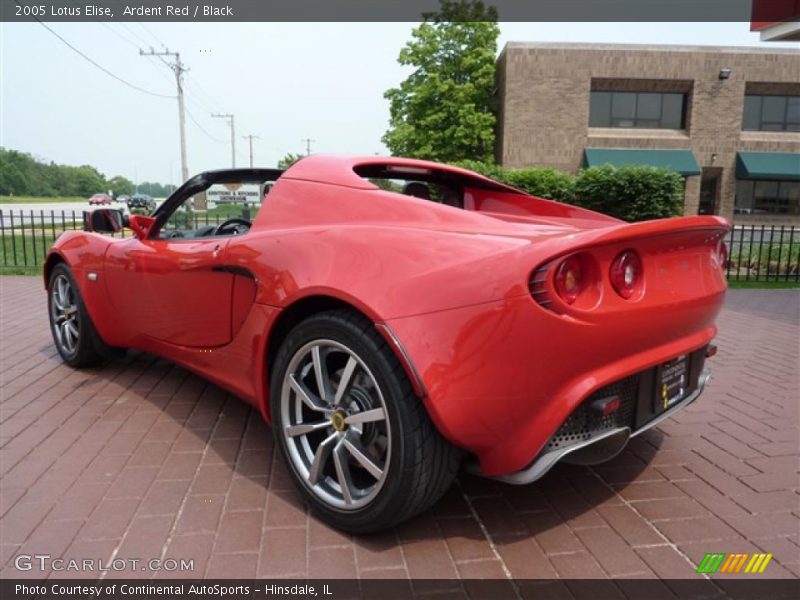 Ardent Red / Black 2005 Lotus Elise