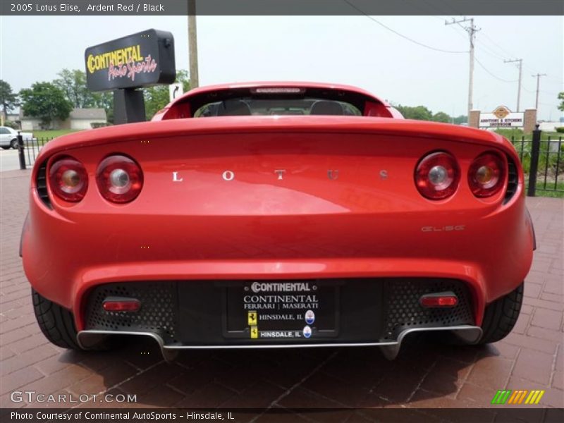 Ardent Red / Black 2005 Lotus Elise
