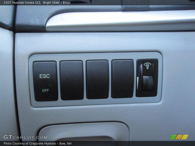 Bright Silver / Beige 2007 Hyundai Sonata GLS