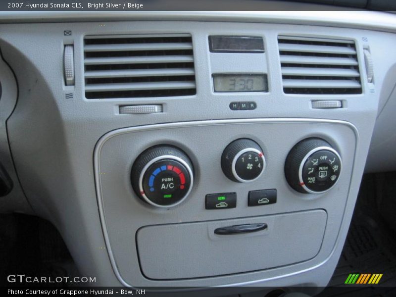 Bright Silver / Beige 2007 Hyundai Sonata GLS