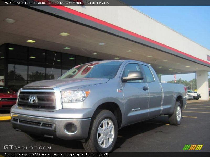 Silver Sky Metallic / Graphite Gray 2010 Toyota Tundra Double Cab