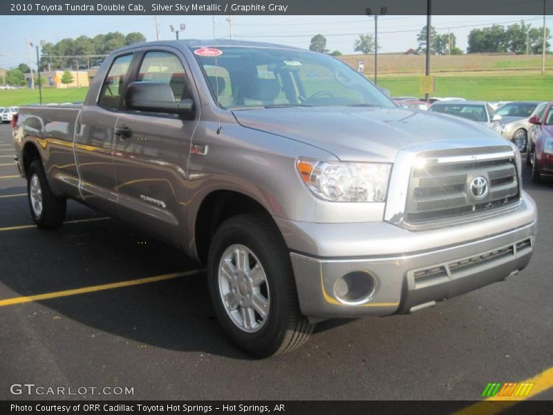 Silver Sky Metallic / Graphite Gray 2010 Toyota Tundra Double Cab