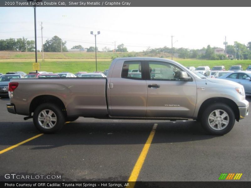 Silver Sky Metallic / Graphite Gray 2010 Toyota Tundra Double Cab