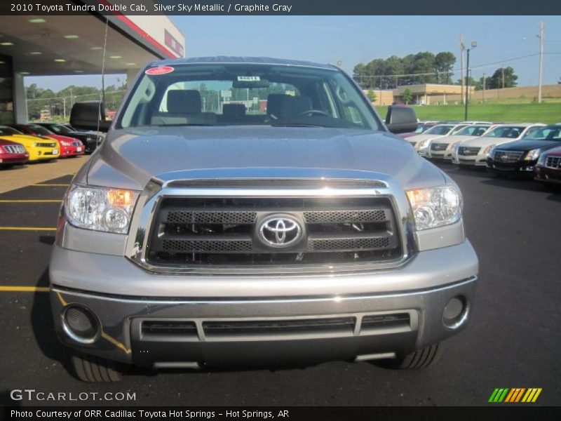 Silver Sky Metallic / Graphite Gray 2010 Toyota Tundra Double Cab