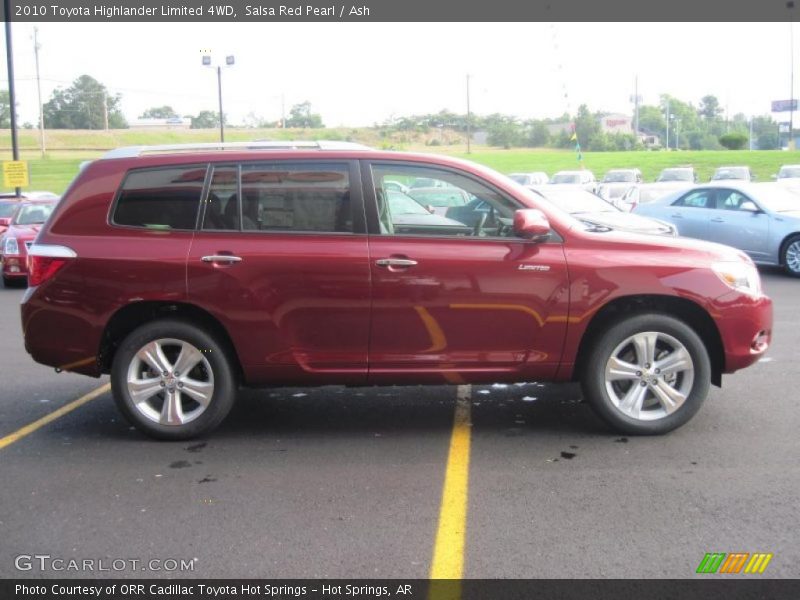 Salsa Red Pearl / Ash 2010 Toyota Highlander Limited 4WD