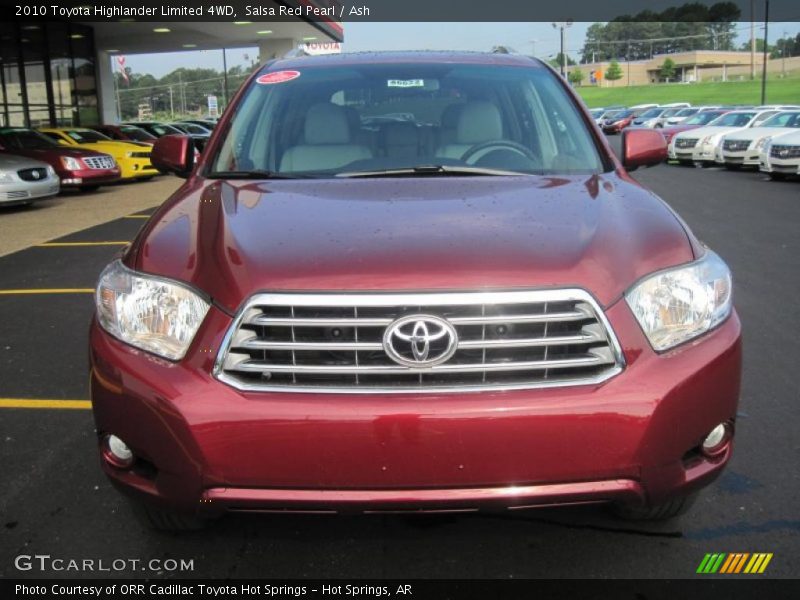 Salsa Red Pearl / Ash 2010 Toyota Highlander Limited 4WD