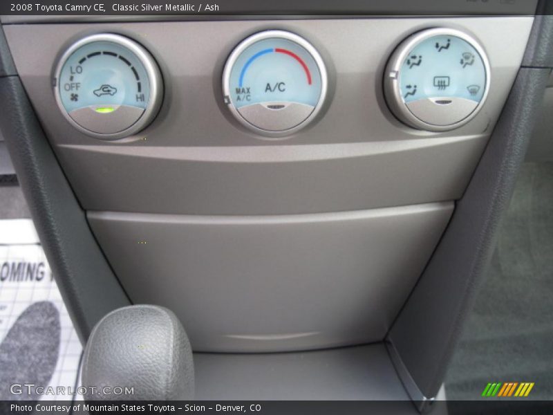 Classic Silver Metallic / Ash 2008 Toyota Camry CE