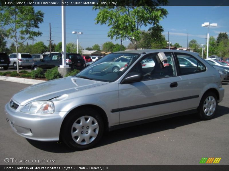 Vogue Silver Metallic / Dark Gray 1999 Honda Civic DX Hatchback