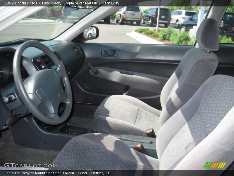 Vogue Silver Metallic / Dark Gray 1999 Honda Civic DX Hatchback