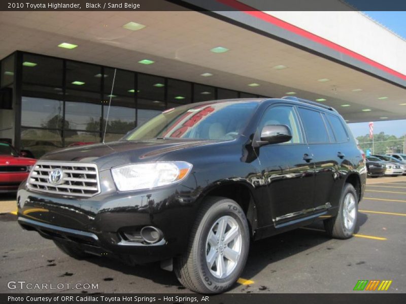 Black / Sand Beige 2010 Toyota Highlander