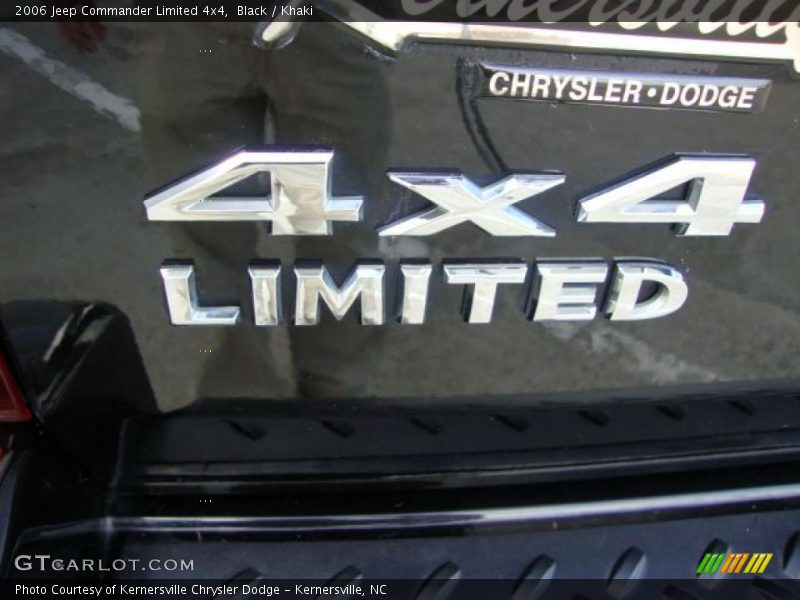 Black / Khaki 2006 Jeep Commander Limited 4x4
