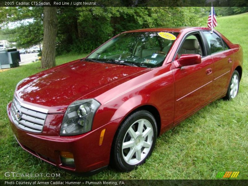 Red Line / Light Neutral 2005 Cadillac CTS Sedan