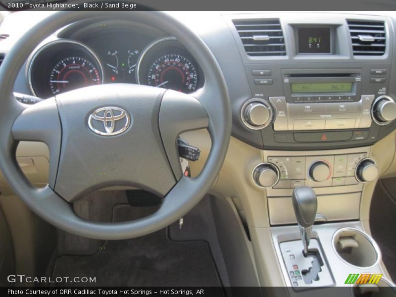 Black / Sand Beige 2010 Toyota Highlander