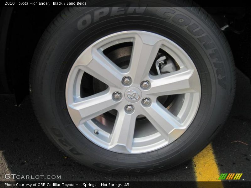 Black / Sand Beige 2010 Toyota Highlander