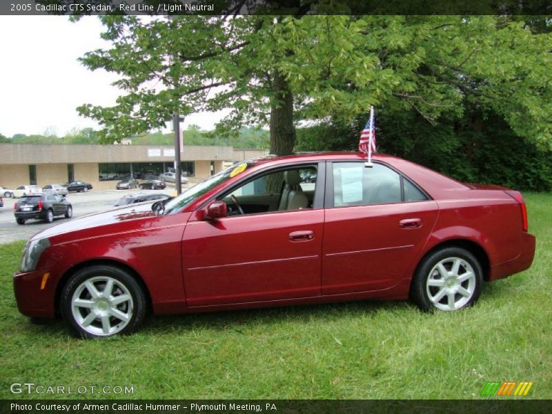 Red Line / Light Neutral 2005 Cadillac CTS Sedan