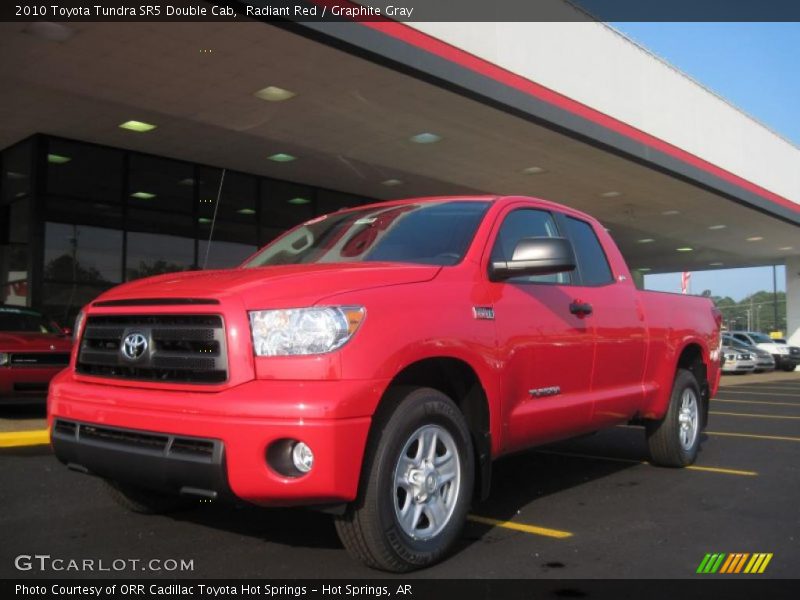 Radiant Red / Graphite Gray 2010 Toyota Tundra SR5 Double Cab