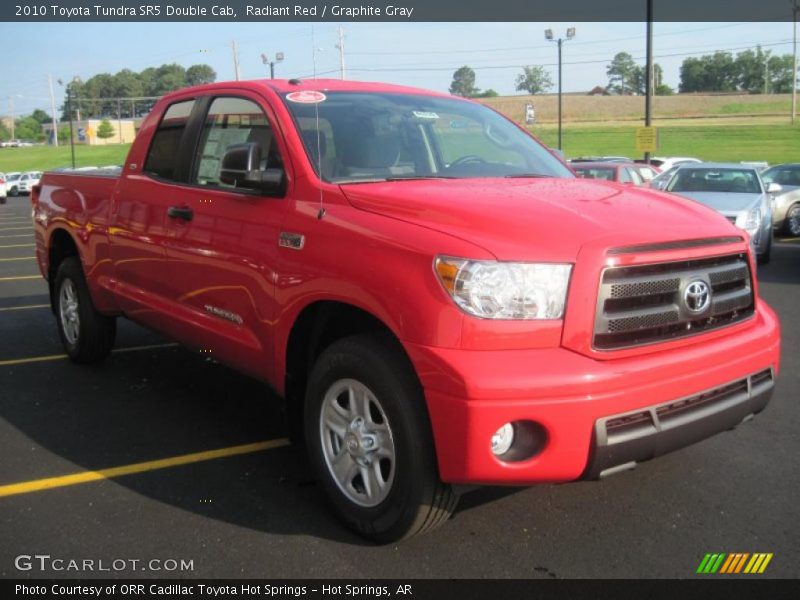 Radiant Red / Graphite Gray 2010 Toyota Tundra SR5 Double Cab