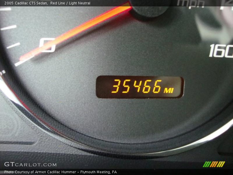 Red Line / Light Neutral 2005 Cadillac CTS Sedan