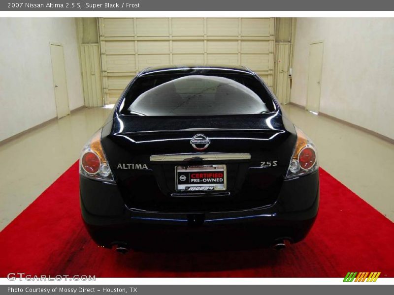 Super Black / Frost 2007 Nissan Altima 2.5 S