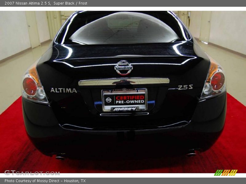 Super Black / Frost 2007 Nissan Altima 2.5 S