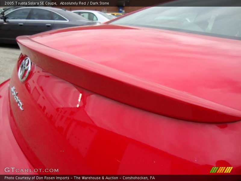 Absolutely Red / Dark Stone 2005 Toyota Solara SE Coupe
