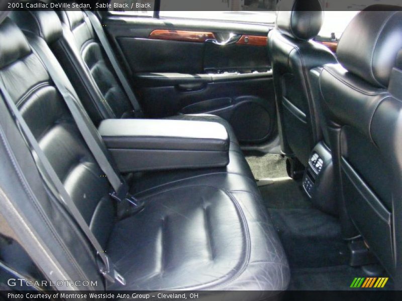 Sable Black / Black 2001 Cadillac DeVille Sedan