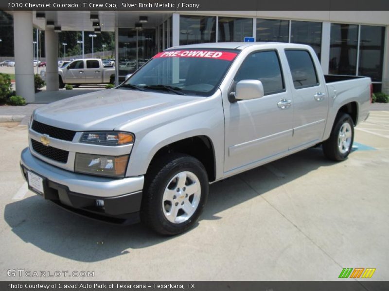 Silver Birch Metallic / Ebony 2010 Chevrolet Colorado LT Crew Cab