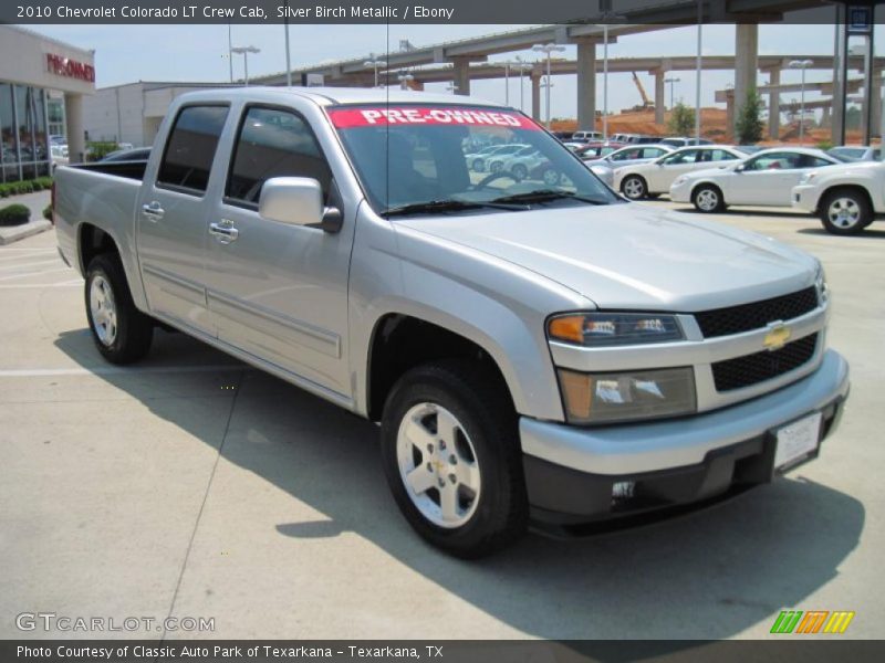 Silver Birch Metallic / Ebony 2010 Chevrolet Colorado LT Crew Cab