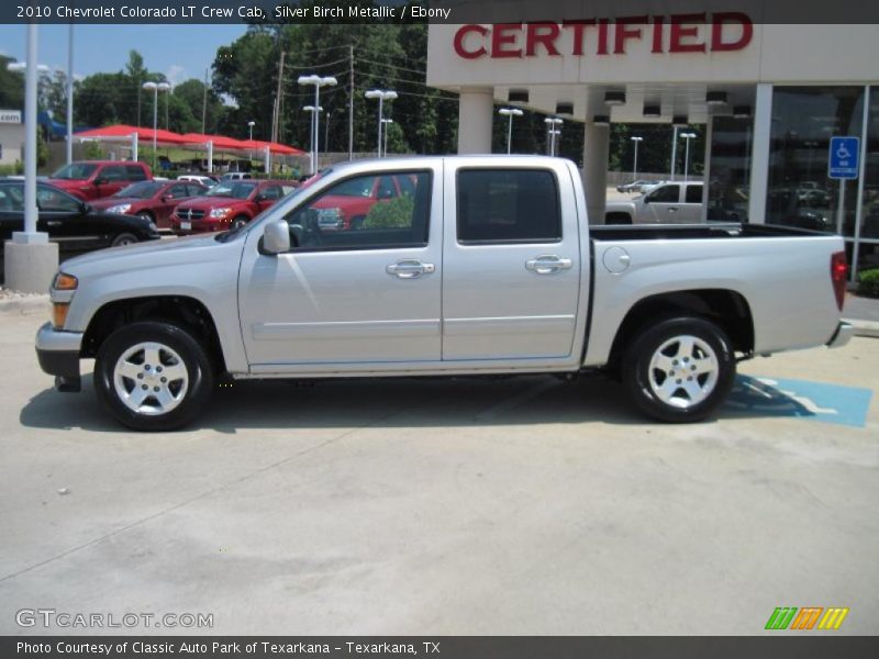 Silver Birch Metallic / Ebony 2010 Chevrolet Colorado LT Crew Cab