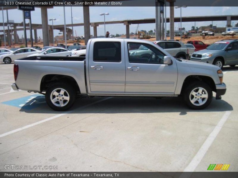 Silver Birch Metallic / Ebony 2010 Chevrolet Colorado LT Crew Cab
