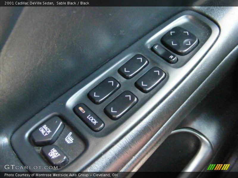 Sable Black / Black 2001 Cadillac DeVille Sedan