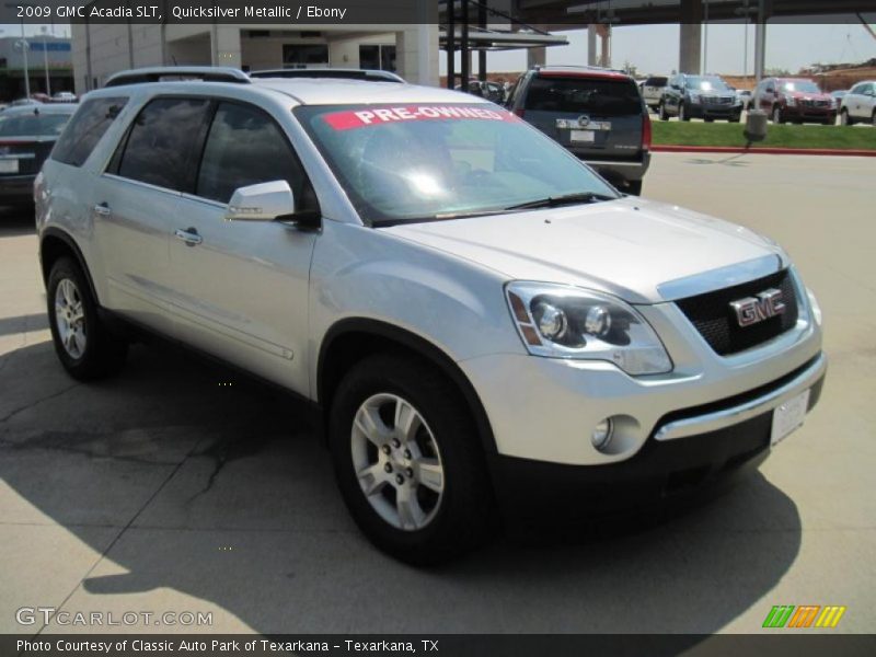 Quicksilver Metallic / Ebony 2009 GMC Acadia SLT