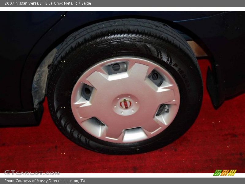 Blue Onyx Metallic / Beige 2007 Nissan Versa S