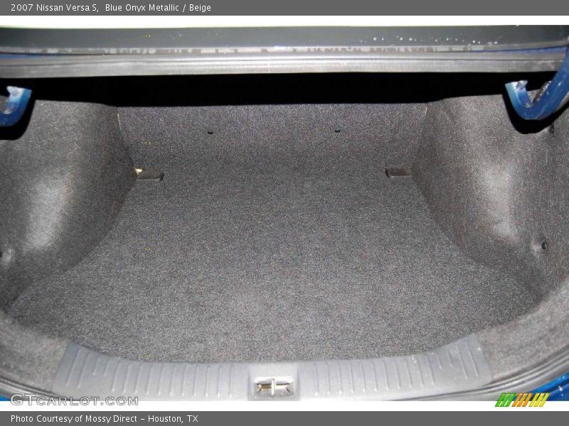 Blue Onyx Metallic / Beige 2007 Nissan Versa S