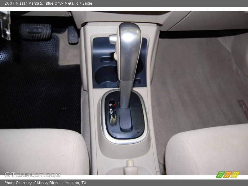 Blue Onyx Metallic / Beige 2007 Nissan Versa S