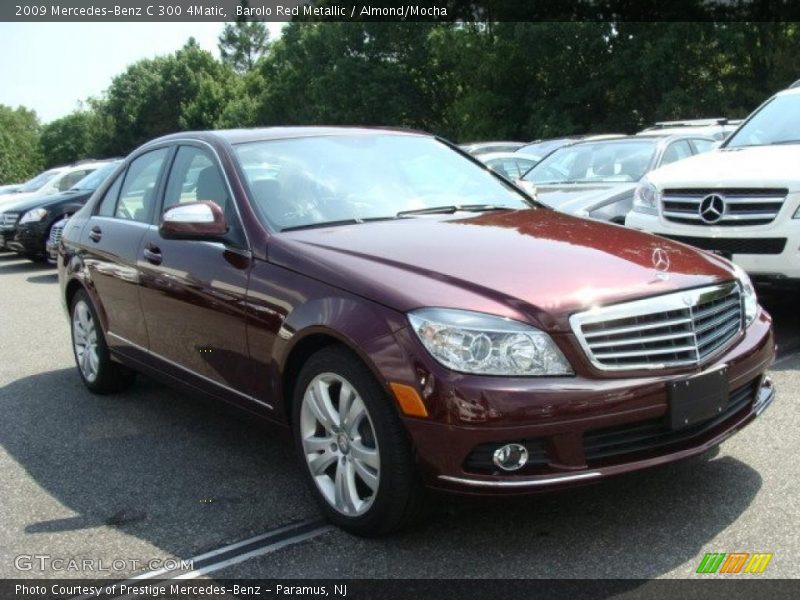 Barolo Red Metallic / Almond/Mocha 2009 Mercedes-Benz C 300 4Matic