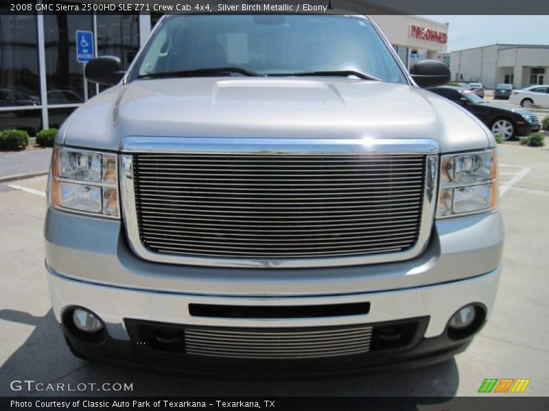 Silver Birch Metallic / Ebony 2008 GMC Sierra 2500HD SLE Z71 Crew Cab 4x4