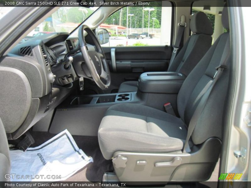 Silver Birch Metallic / Ebony 2008 GMC Sierra 2500HD SLE Z71 Crew Cab 4x4