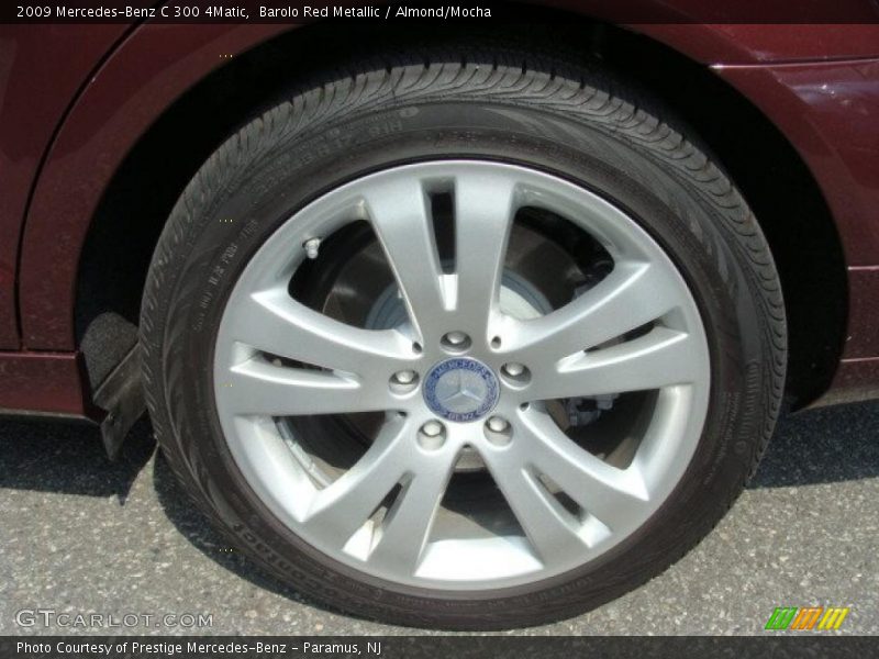 Barolo Red Metallic / Almond/Mocha 2009 Mercedes-Benz C 300 4Matic