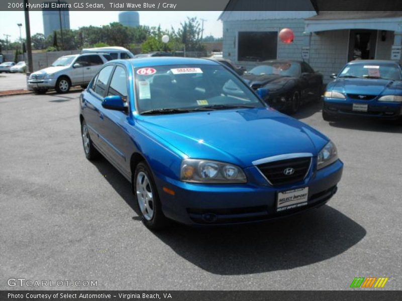 Tidal Wave Blue / Gray 2006 Hyundai Elantra GLS Sedan