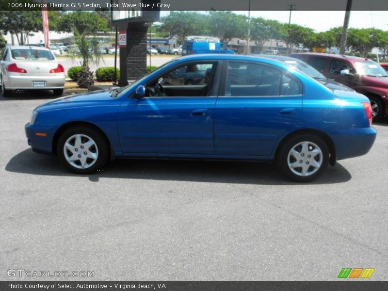 Tidal Wave Blue / Gray 2006 Hyundai Elantra GLS Sedan