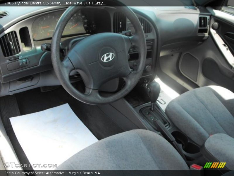 Tidal Wave Blue / Gray 2006 Hyundai Elantra GLS Sedan