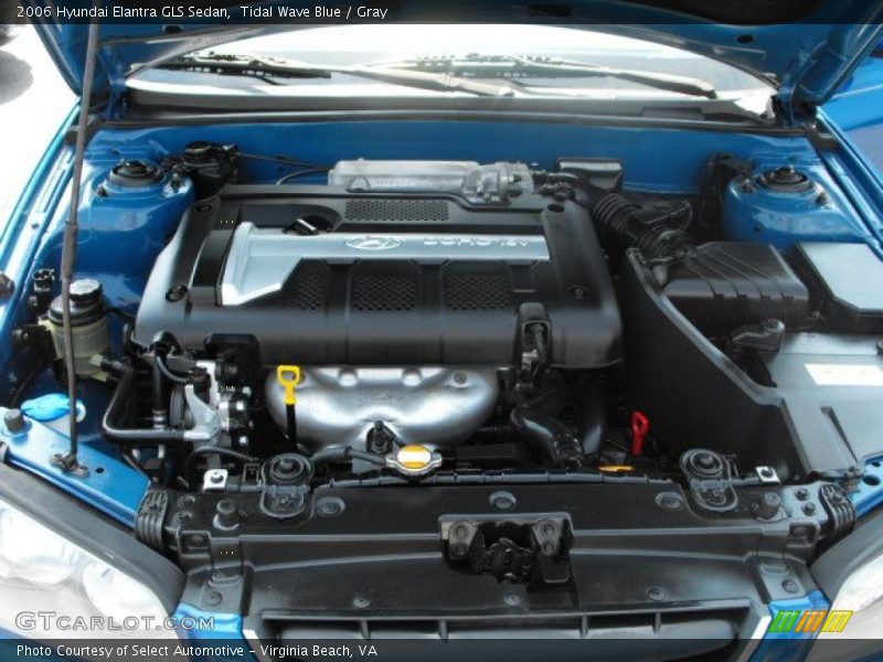 Tidal Wave Blue / Gray 2006 Hyundai Elantra GLS Sedan