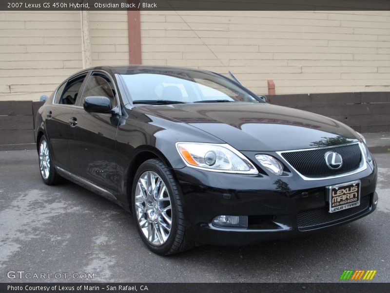 Obsidian Black / Black 2007 Lexus GS 450h Hybrid