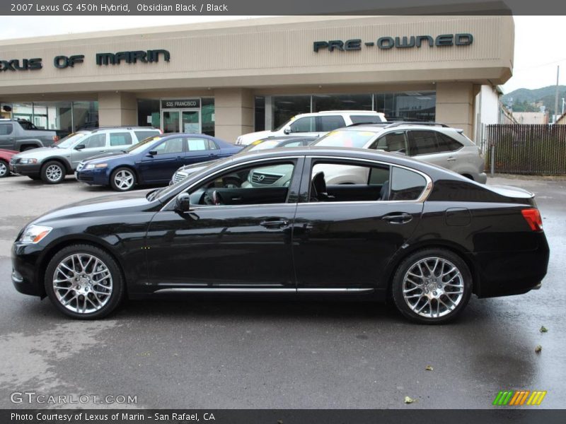 Obsidian Black / Black 2007 Lexus GS 450h Hybrid