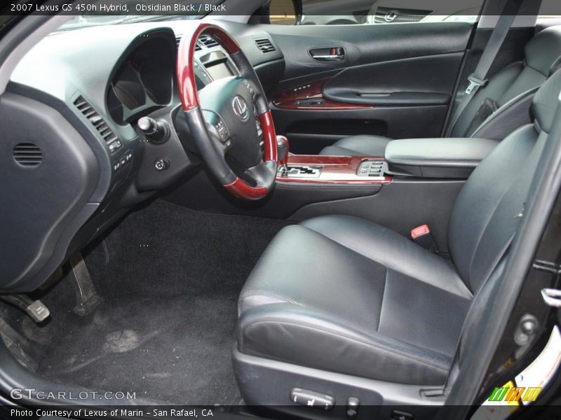 Obsidian Black / Black 2007 Lexus GS 450h Hybrid