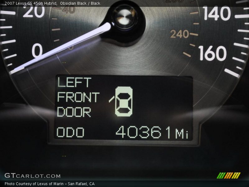 Obsidian Black / Black 2007 Lexus GS 450h Hybrid