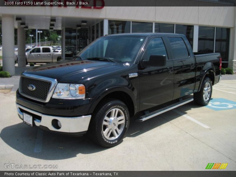 Black / Black 2008 Ford F150 Lariat SuperCrew